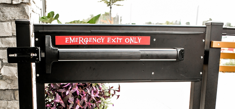 emergency push bar installation in Fruitridge Pocket